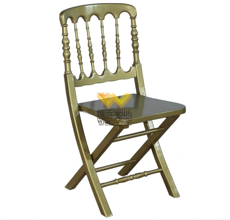 Gold wooden folding chateau chair for wedding/event